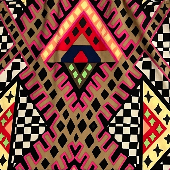 Mara Hoffman Geo Bazaar racerback tank top XS T back strappy abstract geometric - Picture 3 of 11